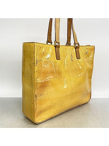 Louis Vuitton Louis Vuitton Vernis Columbus Tote Bag M91047 Lime Yellow Women's P3204057 (view 2)