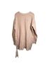 Free People Solid Pink Pullover Sweater Size L - photo 2