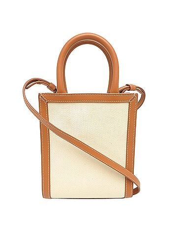 Céline Celine Mini Vertical Cabas Women's Handbag 193302 Canvas Beige (view 2)
