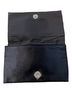 Amber Sceats Solid Black Silver Clutch One size - photo 2