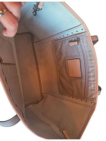 Coach Leather Tote (view 2)