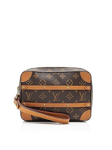 Louis Vuitton Louis Vuitton Monogram Canvas Studded Soft Trunk Pouch (view 1)