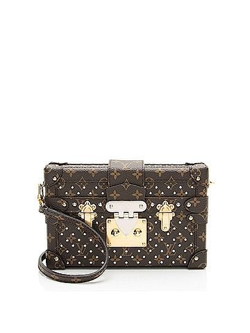 Louis Vuitton Louis Vuitton Monogram Canvas Studded Petite Malle Bag (view 1)