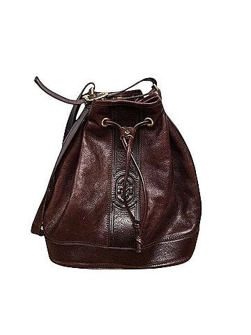 Marino Orlandi Leather Bucket Bag (view 1)