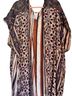 Tribal Floral Stripes Blue Orange Kimono Size L - photo 1