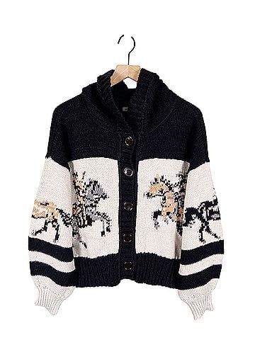 Pilcro Pilcro Horse Graphic Cardigan (view 2)