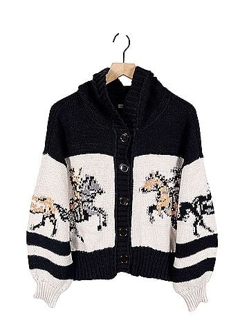 Pilcro Pilcro Horse Graphic Cardigan (view 1)