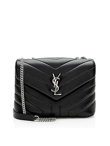 Saint Laurent Saint Laurent Matelasse Calfskin Monogram LouLou Chain Small Shoulder Bag (view 1)