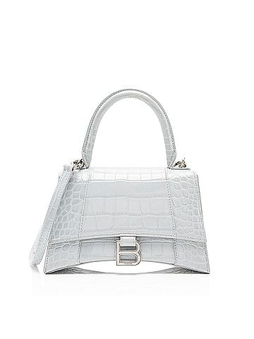 Balenciaga Balenciaga Shiny Croc Embossed Calfskin Hourglass Small Top Handle (view 1)