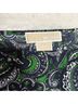 Michael Kors Paisley Black Green Blouse Size 2X - photo 3