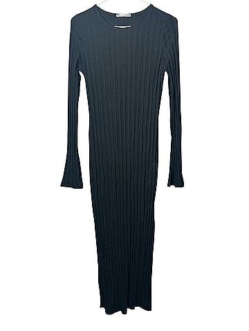 Reformation Dillon Ribbed Long Sleeve Midi  Casual Dress (view 1)