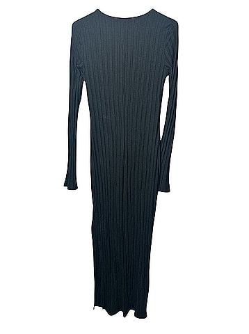 Reformation Dillon Ribbed Long Sleeve Midi  Casual Dress (view 2)