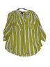 Torrid Stripes Yellow White 3/4 Sleeve Blouse Size 2X - photo 1