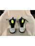 Jordan White Black Blue Yellow Sneakers Size 6 1/2 - photo 5