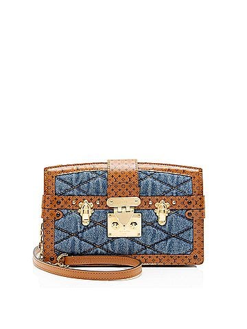 Louis Vuitton Louis Vuitton Denim Calfskin Malletage Trunk Clutch (view 1)