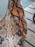 Cato Snake Print Blue Tan Ivory Hobo One size - photo 10