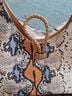 Cato Snake Print Blue Tan Ivory Hobo One size - photo 3