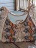 Cato Snake Print Blue Tan Ivory Hobo One size - photo 6