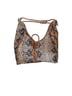 Cato Snake Print Blue Tan Ivory Hobo One size - photo 1