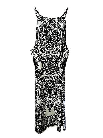INC International Concepts INC Black and White Beaded Neckline Dress Cocktail Dress (view 2)
