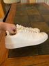 Adidas 100% Leather White Sneakers Size 6 1/2 - photo 4