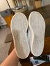 Adidas 100% Leather White Sneakers Size 6 1/2 - photo 7