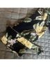 FARM Rio 100% Viscose Floral Black Yellow Green Romper Size L - photo 6