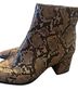 Kenneth Cole Snake Print Tan Black Ankle Boots Size 6 - photo 1