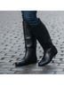 Henry Ferrera Camo Animal Print Black Boots Size 6 - photo 5