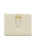 Hermès 100% Leather White Hermes Bearn Compact 039790CC Wallet One size - photo 1