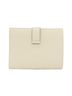 Hermès 100% Leather White Hermes Bearn Compact 039790CC Wallet One size - photo 2