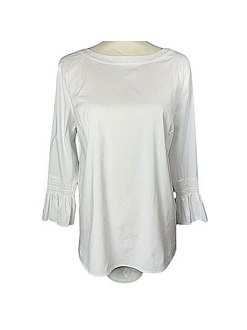 J.Jill White Shirt Collection Long Sleeve T-Shirt (view 1)