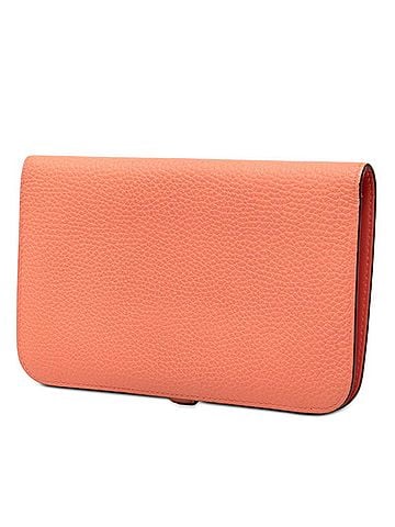 Hermès Hermes Dogon GM Bi-fold Long Wallet, X Stamp, 2016 Model, Pink, Taurillon Clemence Leather, Women's. (view 2)