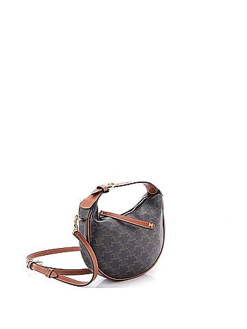 Céline Lulu Bag Triomphe Coated Canvas Teen (view 2)