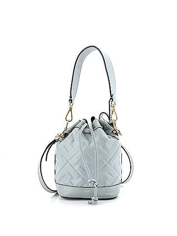 Fendi Mon Tresor Bucket Bag Zucca Embossed Leather Mini (view 1)
