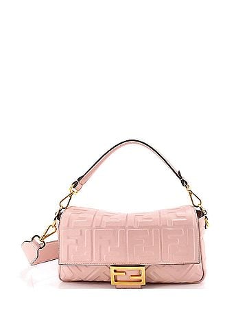 Fendi Baguette NM Bag Zucca Embossed Leather Medium (view 1)