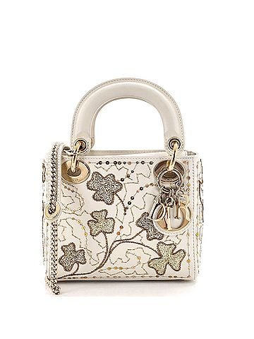 Christian Dior Lady Dior Chain Bag Embroidered Calfskin Mini (view 1)