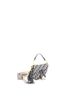 Christian Dior 100% Canvas Plain Blue Saddle Handbag with Strap Oblique Canvas Mini One size - photo 3