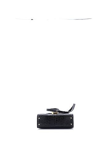 Saint Laurent Cassandra Top Handle Bag Crocodile Embossed Leather Mini (view 2)