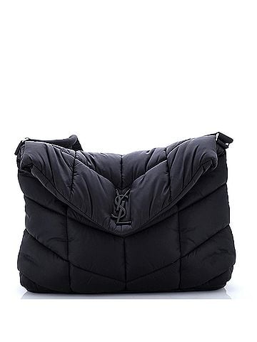 Saint Laurent Loulou Puffer Messenger Bag Quilted Econyl (view 1)
