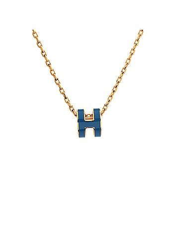 Hermès Pop H Pendant Chain Necklace Metal and Enamel Mini (view 1)