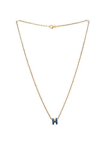 Hermès Pop H Pendant Chain Necklace Metal and Enamel Mini (view 2)