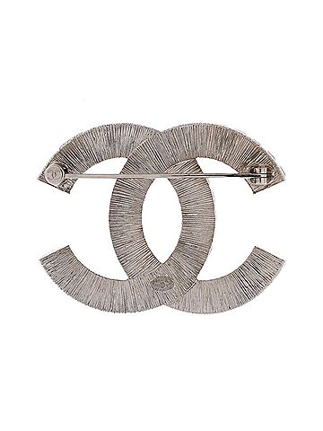 Chanel CC Baguette Brooch Metal with Crystals (view 2)