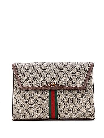 Gucci Ophidia Flap Clutch GG Coated Canvas Large (view 1)