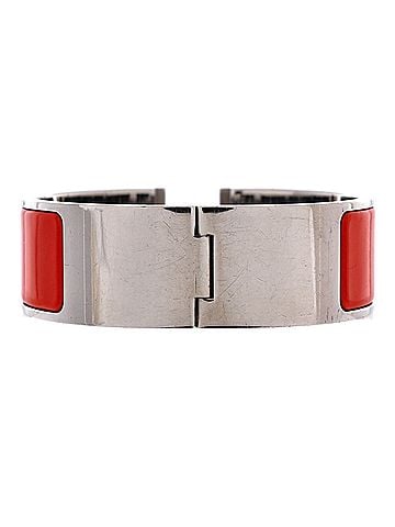 Hermès Clic H Bracelet Enamel Wide (view 2)