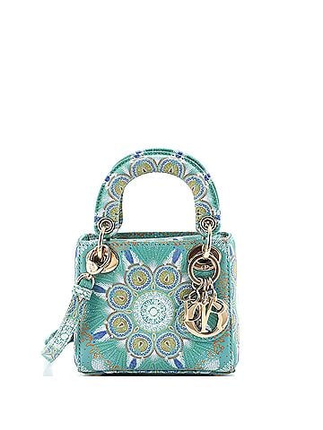 Christian Dior Dior In Lights Lady Dior Bag Embroidered Painted Calfskin Micro (view 1)