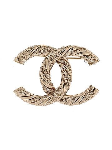 Chanel Twisted CC Brooch Metal (view 1)