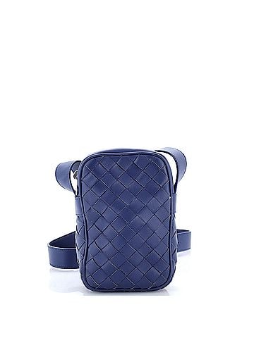 Bottega Veneta Zipped Phone Crossbody Bag Intrecciato Nappa (view 1)