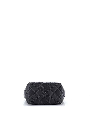 Chanel CC Top Handle Chain Shopping Tote Quilted Lambskin Small (view 2)