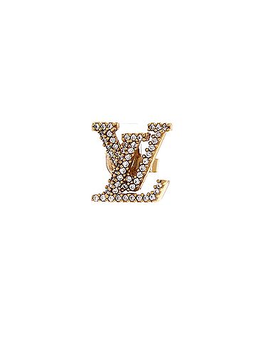 Louis Vuitton LV Iconic Stud Earrings Metal with Crystals (view 2)